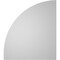 Ekena Millwork Quarter Round Top Right Surface Mount PVC Gable Vent w/ 3-1/2"W x 1"P Standard Frame, 30"W x 34"H GVPQR30X3401SN - alternate 5